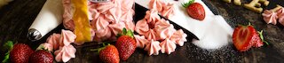 Erdbeer-Baiser, lecker mit super Erdbeergeschmack