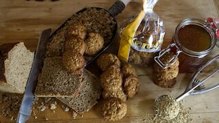 Fenchel-Honig-Kekse mit Roggenvollkornbrot und Fenchel